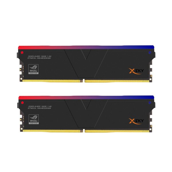 V-COLOR DDR5 XSky ROG Certified 64GB (32GBx2) 6200MHz CL36 1.35V SK Hynix IC RGB Gaming Desktop Upgrade RAM Memory Module Dual Rank-Mirrored Silver (RTMXSL3262836SWK) - 32GB (2 x 16GB),DDR5 6400 (PC5 51200),32,Black,32-39-39-102
