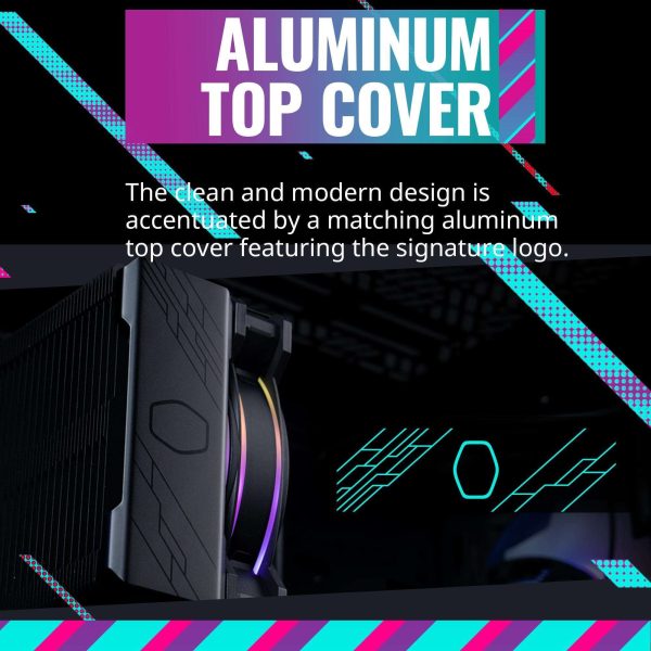 Cooler Master Hyper 212 Halo Black CPU Air Cooler, MF120 Halo² Fan, Dual Loop ARGB, Aluminum Top Cover, 4 Copper Heat Pipes, 154mm (H) for AMD Ryzen AM5/AM4, Intel LGA1700/1200 (RR-S4KK-20PA-R1)