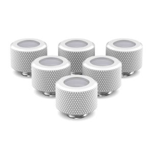 PrimoChill 14mm OD Rigid SX Fitting - 6 Pack - Sky White