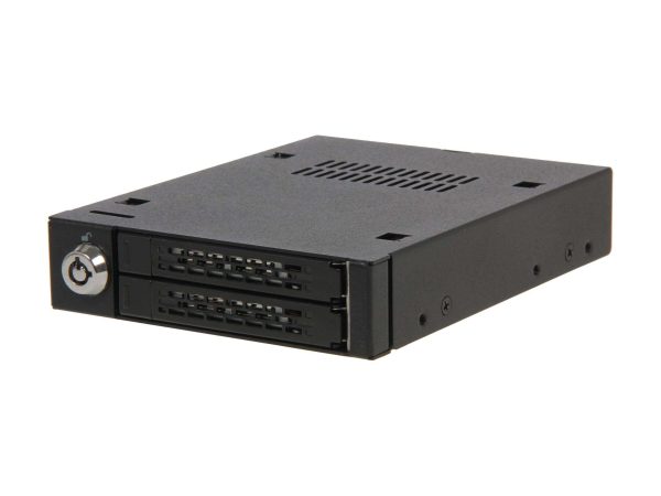 Dual Bay 2.5" SATA Mobile Rack For 3.5" Device Bay
