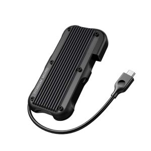 Titanium Micro Mercury 4TB Portable Aluminum SSD Up to 1000MB/S NVMe USB 3.1 IP66 water dust resistant for PC Mac Android and Game Console