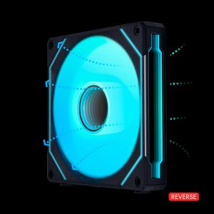 LIAN LI UNI FAN SL INFINITY 120 RGB BLACK  3 PCS PACK ---UF-SLIN120-3B  ( L Connect 3.0 Controller included) - 140mm,Black,Reversed,Single Pack w/o Controller