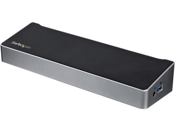 Universal USB 3.0 Laptop Docking Station - Black/Silver,2 x DP / HDMI - Triple Monitor