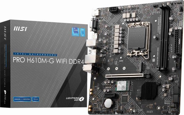 MSI PRO H610M-G DDR4 LGA 1700

* Dedicated LGA1700 mounting bracket is required. - PRO H610M-G WIFI DDR4