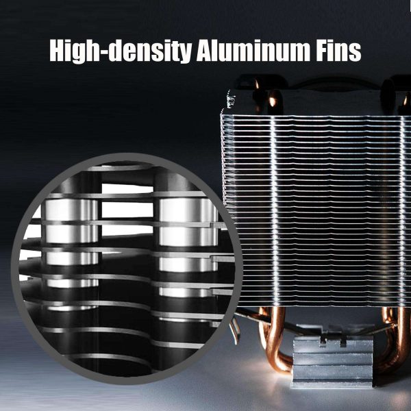 GLOTRENDS CPU Cooler for Intel CPU, 2 Heat Pipes, TDP 95W, 4 PIN 92mm PWM Fan, Compatible with LGA 1700/1200/1156/1155/1151/1150/775 Socket