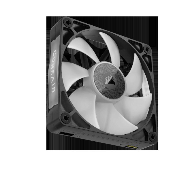 CORSAIR iCUE Link RX120 RGB 120mm PWM Fans with iCUE Link System Hub - Magnetic Dome Bearing - Triple Pack - Black