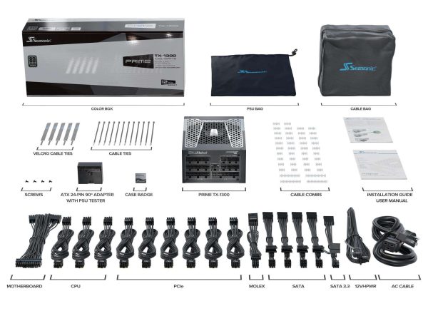 SeaSonic 1300 W Full Modular 80 PLUS TITANIUM Certified