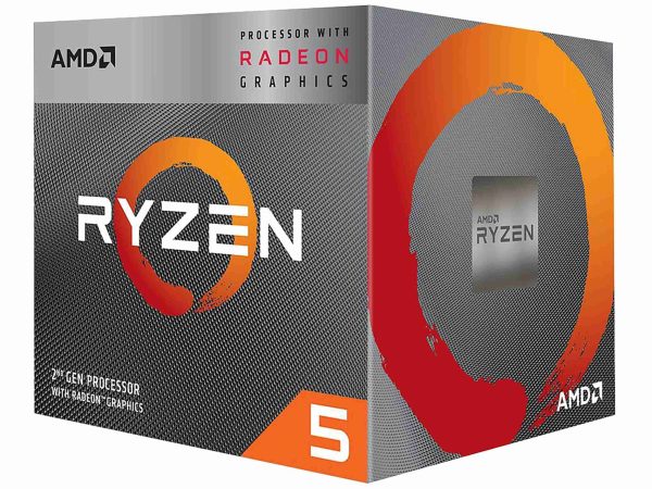AMD RYZEN 3 3200G 4-Core 3.6 GHz (4.0 GHz Max Boost) Socket AM4 65W YD3200C5FHBOX Desktop Processor - Ryzen 5 3400G
