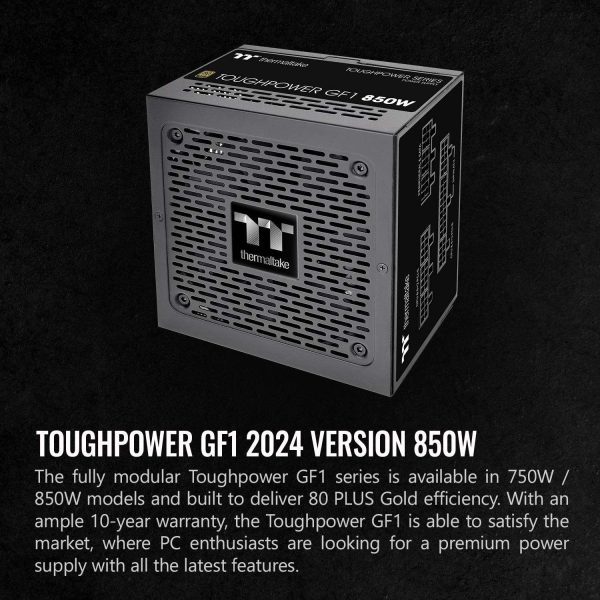 Thermaltake Toughpower GF1 2024 Series 850 W Full Modular 80 PLUS GOLD Certified