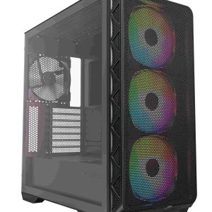 Montech AIR 903 BASE, E-ATX Mid Tower Case, High Airflow with Max Capacity, 3x 140mm PWM Fans Pre-installed, Tempered Glass Side Panel, Mesh Front, TYPE-C, Support 4090 GPUs, Black - Max (Black)