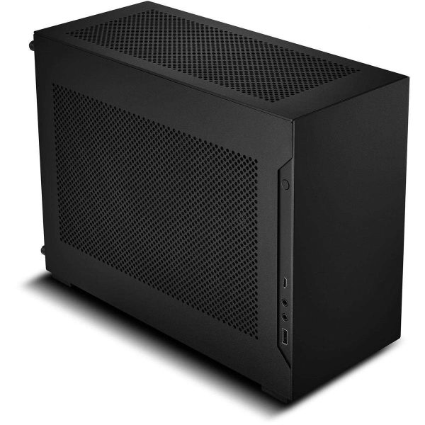 LIAN LI A4-H2O Silver Color SPCC / Aluminum Mini Tower Computer Case , PCI4.0 Riser Card Cable Included ------A4-H2OA4