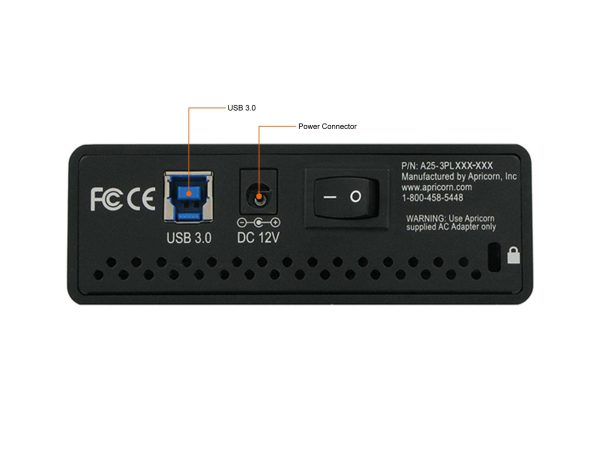 Encrypted Desktop Hard Drive with PIN Access with 256-bit AES Encryption