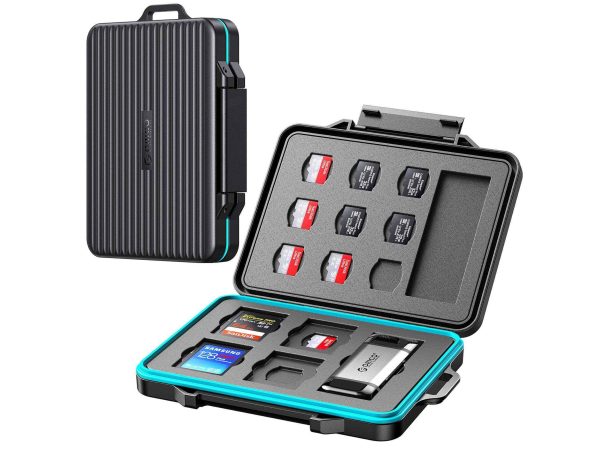 [5 Color in Pack] ORICO Portable 2.5 inch HDD Protective Carry Case Cover Bag Carrying Shell Case for 2.5" HDD Protector Bag - Black,SD x4 & TF x13 & Card Reader x1