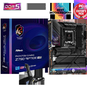 ASRock Z790 Lightning WiFi LGA 1700(14th,13th,12th Gen) Intel Z790 SATA 6Gb/s ATX DDR5 1 PCIe 5.0 x16 2.5G LAN WiFi 6E + Bluetooth Motherboards - Intel - Z790 Riptide WiFi