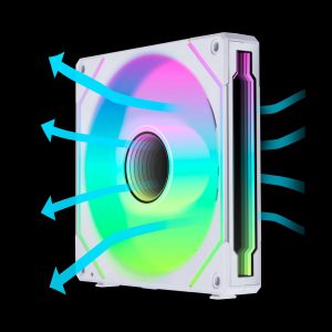 LIAN LI UNI FAN SL INFINITY 120 RGB BLACK  3 PCS PACK ---UF-SLIN120-3B  ( L Connect 3.0 Controller included) - 140mm,White,Reversed,Single Pack w/o Controller