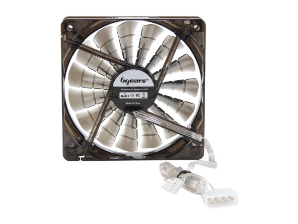 Bgears b-PWM 120 Translucent Black 15 Blades 2 Ball Bearing PWM fan with 500 to 2000 RPM, 110 CFM, 37.3dBA
