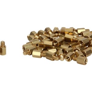 Assortment of screws, nuts and standoffs - 50 Standoffs - #6-32 (inner) to M3 (outer)