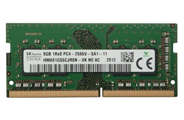 SK Hynix 8Gb 1Rx8 PC4-2666V Laptop 2666Mhz Memory SoDimm RAM HMA81GS6CJR8N-VK