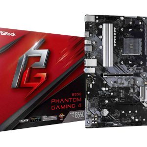 ASRock B550M Pro SE AM4 DDR4 SATA 6Gb/s 1 PCIe 4.0 x16 Micro ATX Motherboard - B550 PHANTOM GAMING 4