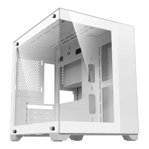 DIYPC Micro ATX Tower Black - Cube01 (White)