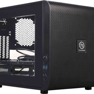Thermaltake V100 Perforated ATX Mid-Tower Chassis with One Pre-installed 120mm Fan and a Perforated Side Panel - V21 (Black)