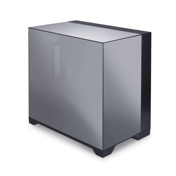 LIAN LI O11 Vision White Aluminum / Steel / Tempered Glass ATX Mid Tower Computer Case ----- O11VW - Chrome