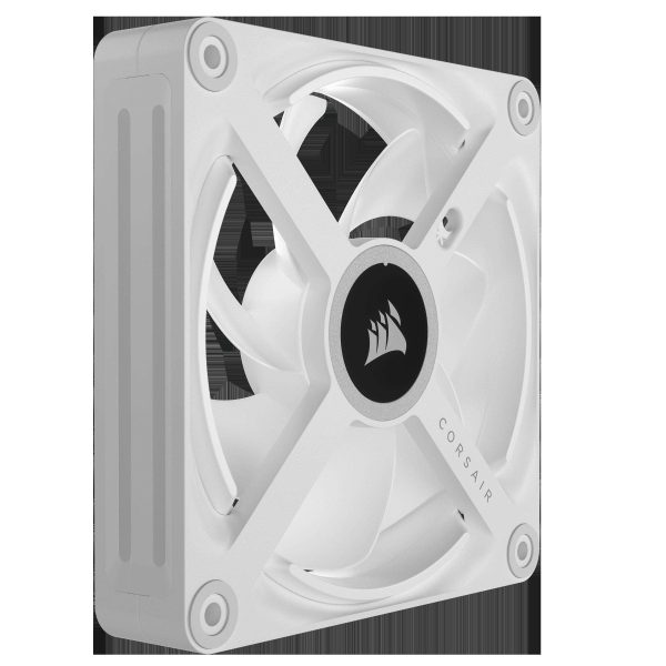 CORSAIR QX RGB Series, iCUE LINK QX120 RGB WHITE, 120mm Magnetic Dome RGB Fan, Starter  Kit