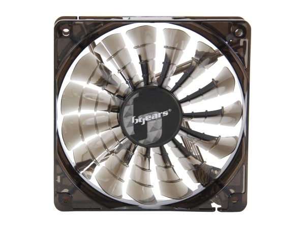 Bgears b-PWM 120 Translucent Black 15 Blades 2 Ball Bearing PWM fan with 500 to 2000 RPM, 110 CFM, 37.3dBA