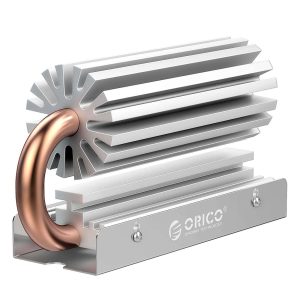 ORICO Aluminum Heatsink Cooler M.2 NGFF PCI-E NVME 2280 SSD Heat Dissipation Radiator with Thermal Silicone Pad for Laptop - Silver