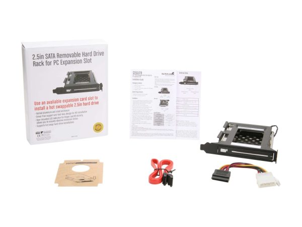 2.5in SATA Removable Hard Drive Bay for PC Expansion Slot