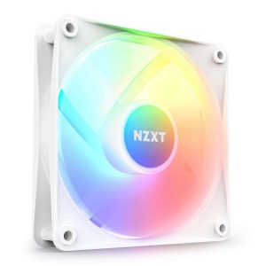 NZXT F120 RGB Core Fan - RF-C12TF-W1 - 120mm Hub-Mounted RGB Fan - Sublime RGB Lighting - PWM Control - Triple, 120mm Case Fan - White - 120 mm,White,1 Pack