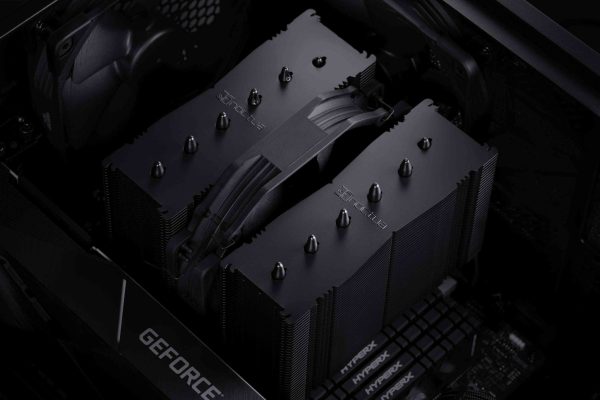 Noctua NH-D15S chromax.black, Premium Dual-Tower CPU Cooler with NF-A15 PWM 140mm Fan (Black)