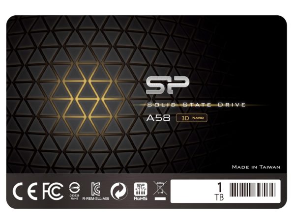 Silicon Power ACE A58 SLC Cache Performance Boost 2.5" 1TB SATA III 3D NAND Internal SSD (SU001TBSS3A58A25SN) - A58 1TB