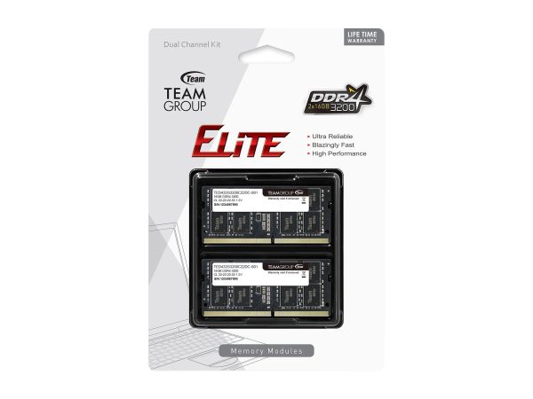 Team Elite 32GB (2 x 16GB) 260-Pin DDR4 SO-DIMM