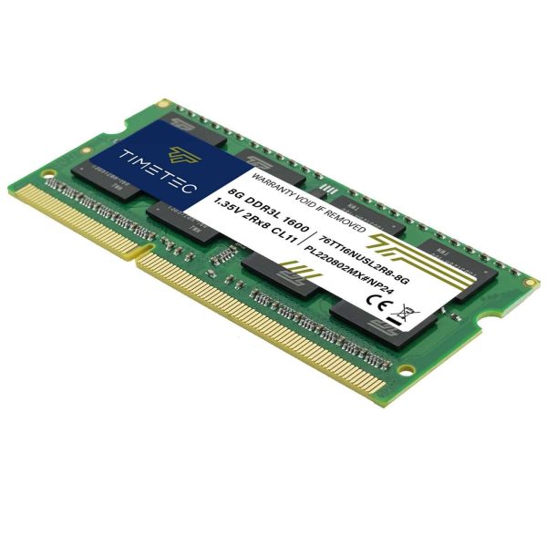 Timetec Hynix IC 16GB Kit(2x8GB) DDR3L 1600MHz PC3L-12800 Non ECC Unbuffered 1.35V CL11 2Rx8 Dual Rank SODIMM Laptop Memory Ram (16GB Kit(2x8GB))