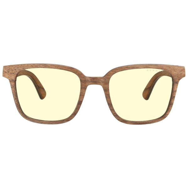 GUNNAR GROOT MARVEL EDITION Sunglasses Walnut Frame (Sun Lens) 90% Blue Light & 100% UV Protection, GRT-11411 - Amber Lens