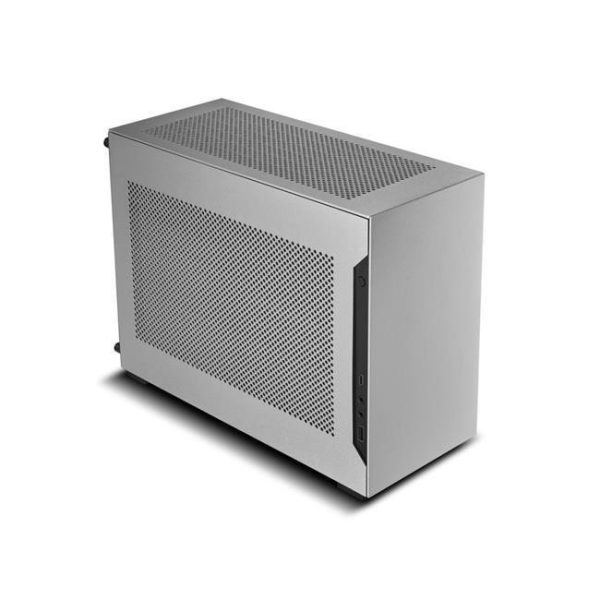 LIAN LI A4-H2O Silver Color SPCC / Aluminum Mini Tower Computer Case , PCI4.0 Riser Card Cable Included ------A4-H2OA4