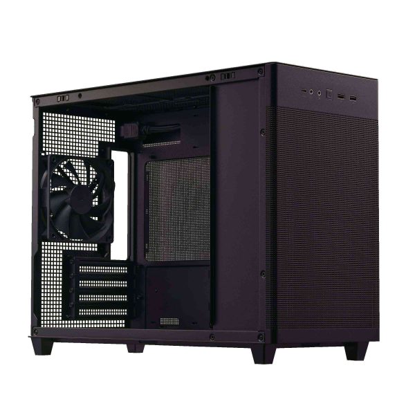 ASUS AP201 Type-C Airflow-focused Micro-ATX,Mini-ITX Computer Case, Support 360/280 Liquid Cooling - Black