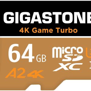[Gigastone] Micro SD Card 32GB 5-Pack, Camera Plus, MicroSDHC Memory Card for Video Camera, Wyze Cam, Security Camera, Roku, Full HD Video Recording, UHS-I U1 A1 Class 10, up to 90MB/s, with Adapter - 64GB,Game Turbo,1-Pack