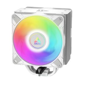 Freezer 36 A-RGB (White) – White CPU Cooler for Intel Socket LGA1700 and AMD Socket AM4, AM5, Direct touch technology, duo 12cm Pressure Optimized Fan with A-RGB lighting in push pull configuration