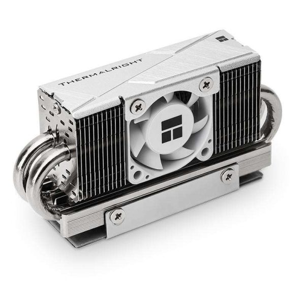 ThermalRight HR-10 2280 PRO SSD heatsink with four heat pipes,built-in 3010 size small fan with a speed of 3500-6000RPM - Silver