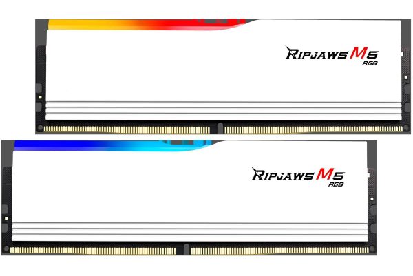 G.SKILL Ripjaws M5 RGB Series 32GB (2 x 16GB) DDR5 6400 (PC5 51200) - DDR5 6400 (PC5 51200),White