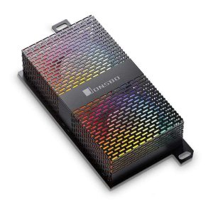 NF-1 Memory Cooling, DDR5 Active Cooling,Compatible with ATX MB, Dual 50*50*20mm Addressable RGB Fan White ARGB - ARGB Black