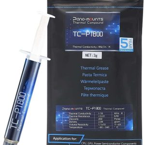 PANO-MOUNTS Thermal Paste 12.5W/mK 5g High Performance CPU Thermal Compound Paste Heatsink for GPU Processor and More - 18W/mK 3g