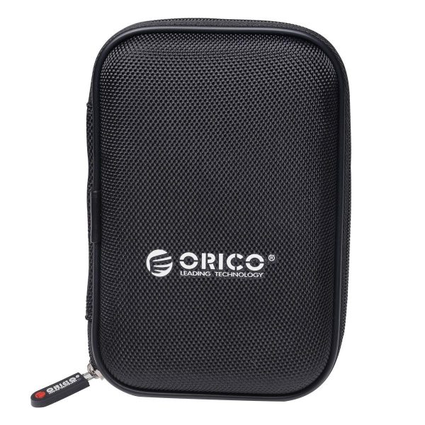 [5 Color in Pack] ORICO Portable 2.5 inch HDD Protective Carry Case Cover Bag Carrying Shell Case for 2.5" HDD Protector Bag - Black,2 Pack