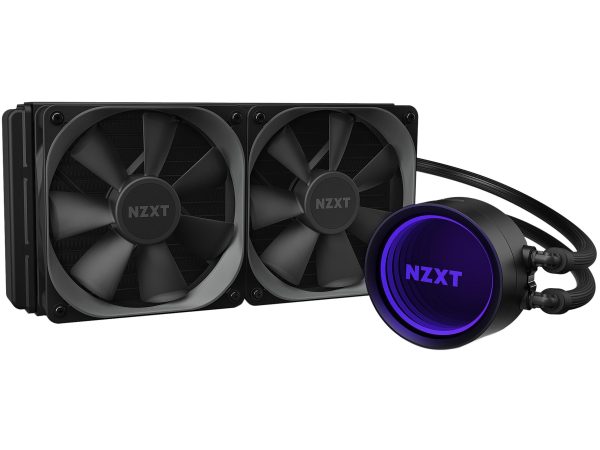 NZXT Kraken Z Series Z73 360mm - RL-KRZ73-01 - AIO RGB CPU Liquid Cooler - Customizable LCD Display - Improved Pump - Powered by CAM V4 - RGB Connector - Aer P 120mm Radiator Fans LGA 1700 Compatible - 2 Fan Slots (120 mm),Black,Kraken X53