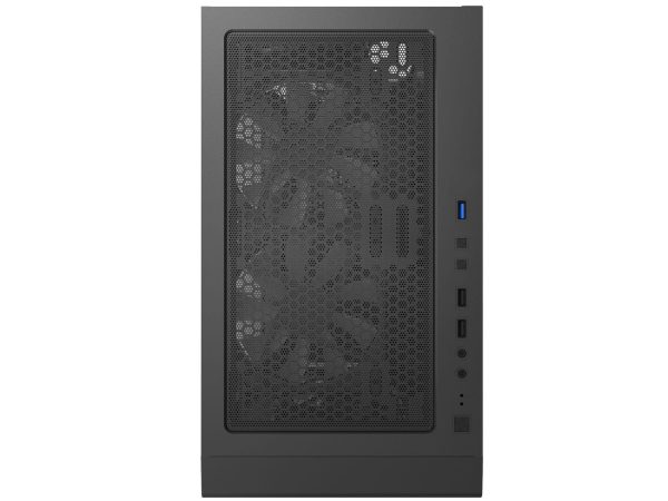 Montech X3 Mesh 6pcs, 3 x 140mm& 3 x 120mm Fixed RGB Lighting Fans (Pre-Installed) ATX Mid-Tower PC Gaming Case, USB3.0, Door Open Tempered Glass Side Panel, High Airflow, Black