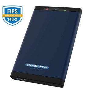 SecureData SecureDrive BT 1TB SSD FIPS 140-2 Level 3 Validated 256-Bit Hardware Encrypted External Portable USB 3.0 - Secure Wireless Unlock via Mobile App