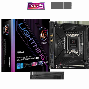 ASRock Z790 Lightning WiFi LGA 1700(14th,13th,12th Gen) Intel Z790 SATA 6Gb/s ATX DDR5 1 PCIe 5.0 x16 2.5G LAN WiFi 6E + Bluetooth Motherboards - Intel - Z790I Lightning WiFi