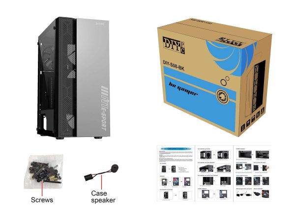DIYPC ATX Mid Tower Black